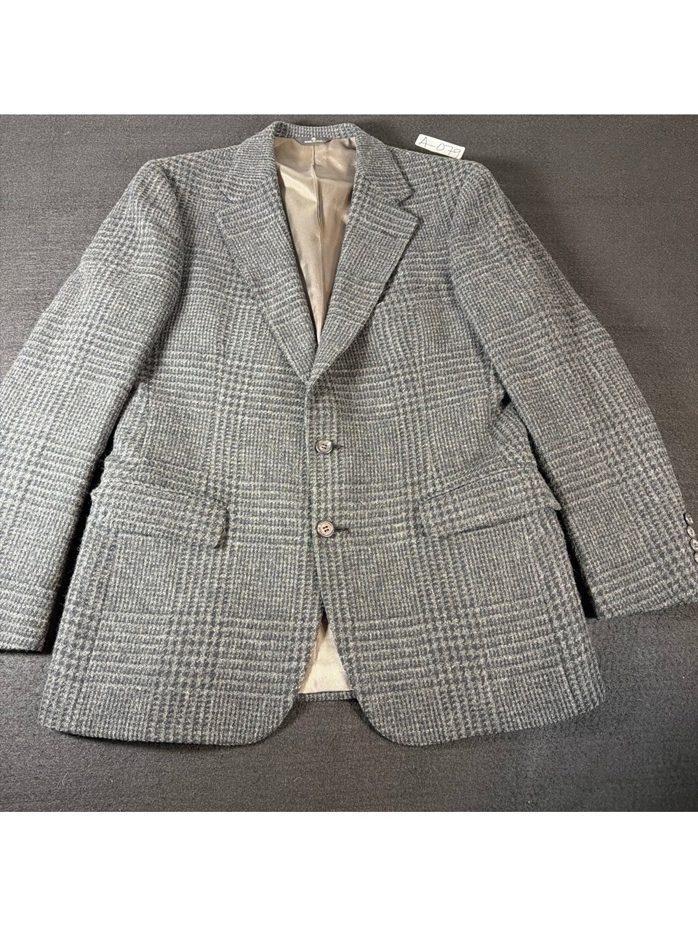 Vintage Polo Ralph Lauren University Club Mens 40R Wool Plaid Blazer USA